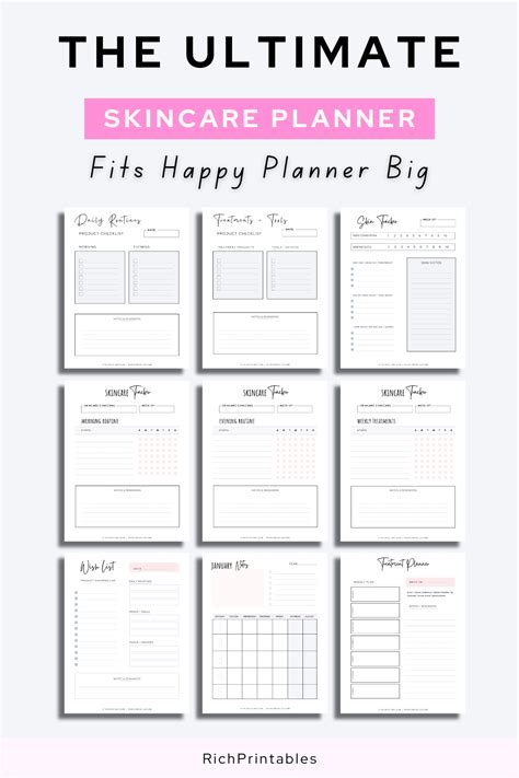 The Ultimate “Combination” Skincare Planner Printable | Over 80 Pages ...