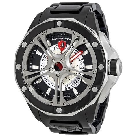 Lamborghini New Mesh Grey Dial Men's Stainless Steel Watch 849 ...