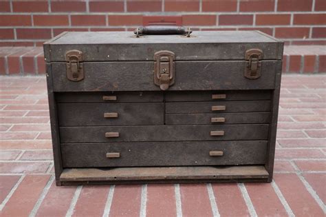 Vintage Kennedy Tool Box - Antique Metal Tool Box - Industrial Decor - Vintage Toolbox - Metal ...