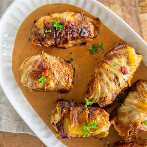 German Stuffed Cabbage Rolls (Kohlrouladen) - dirndl kitchen