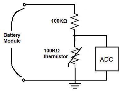 Thermistor Temperature Sensor Circuit for a Battery Management System