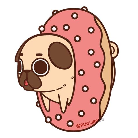 Puglie Pug (@PugliePug) | Twitter Cute Dog Drawing, Cute Animal Drawings, Kawaii Drawings, Cute ...