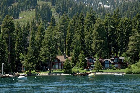 Cabins on the Lake Tahoe Photograph by LeeAnn McLaneGoetz McLaneGoetzStudioLLCcom - Fine Art America