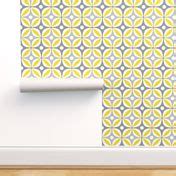 Lemon Peels - Mod Wallpaper - Three Wallpaper | Spoonflower