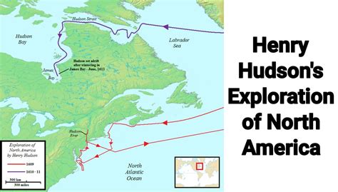 Map Of Henry Hudson Exploration