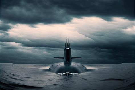 Premium Photo | Nuclear submarine