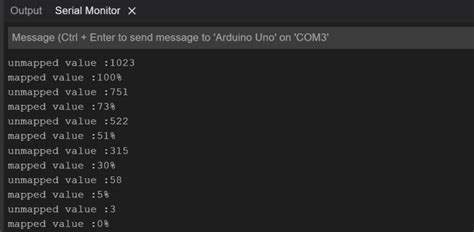 How to use map() function in Arduino