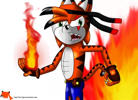 Flaming Tiger by Zach-The-Tiger on DeviantArt