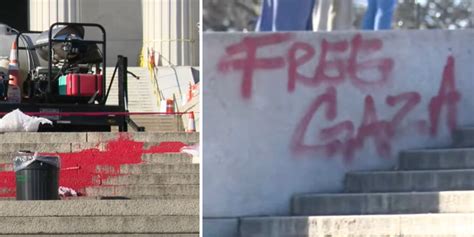 Lincoln Memorial vandalized with ‘Free Gaza’ graffiti