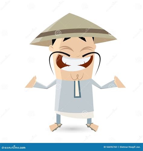 Cartoon Chinese People Card Vector Illustration | CartoonDealer.com #21242380