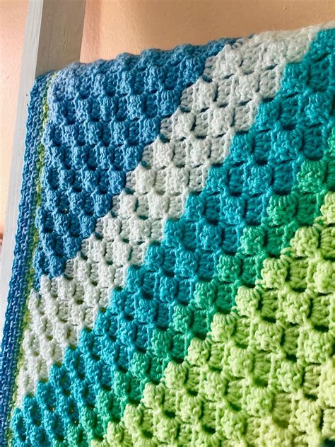 C2C Crochet Rectangle Baby Blanket Pattern Pdf Download Only Digital Product Crochet Baby ...