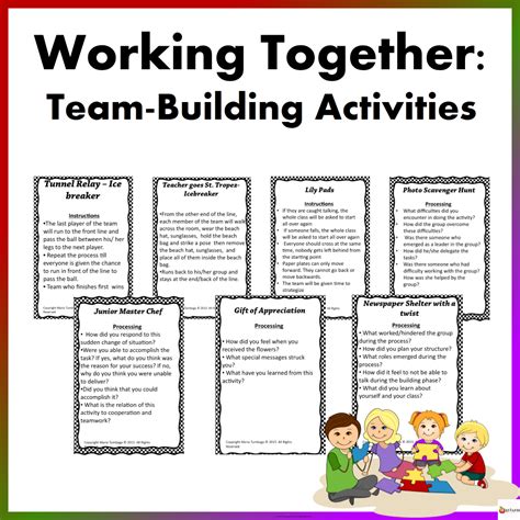 Printable 5 Minute Team Building Activities