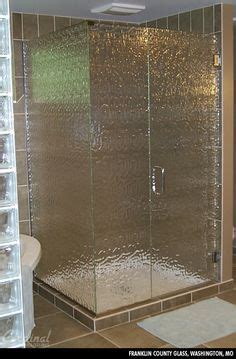 Textured Glass for Shower Enclosure | Textured glass provide privacy as well as visual drama ...