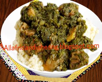 ALL AFRICAN DISHES: LIBERIAN RECIPES (SWEET POTATO LEAVES SOUP)