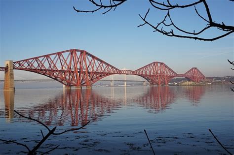 Forth Bridge In Winter Sunshine Stock Photo - Download Image Now ...