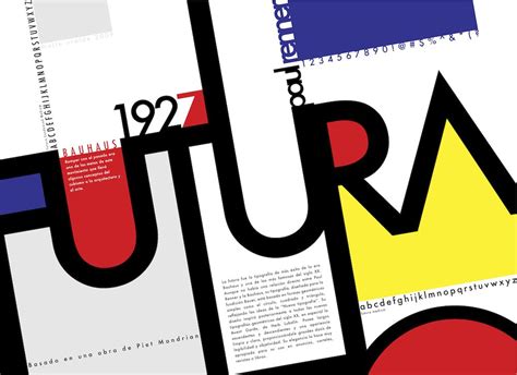 mtrld: Futura: Bauhaus | Póster de la tipografía, Tipografía de diseño ...