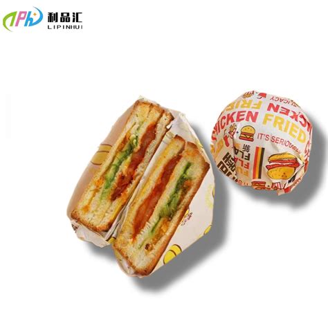 Custom Greaseproof Food Wrapping Sandwich Paper Sheets, Red and White Checkered Burger Wax Paper ...