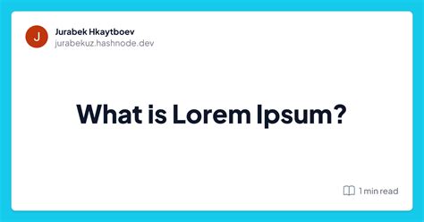 What is Lorem Ipsum?