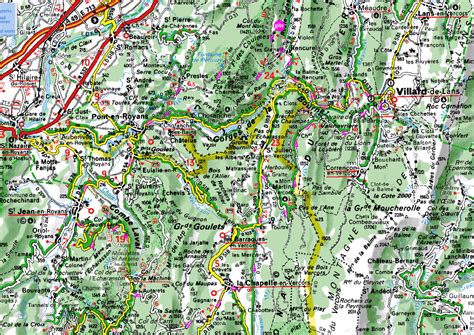 Vercors Bike Route Map