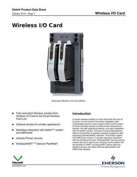 Wireless I/O Card