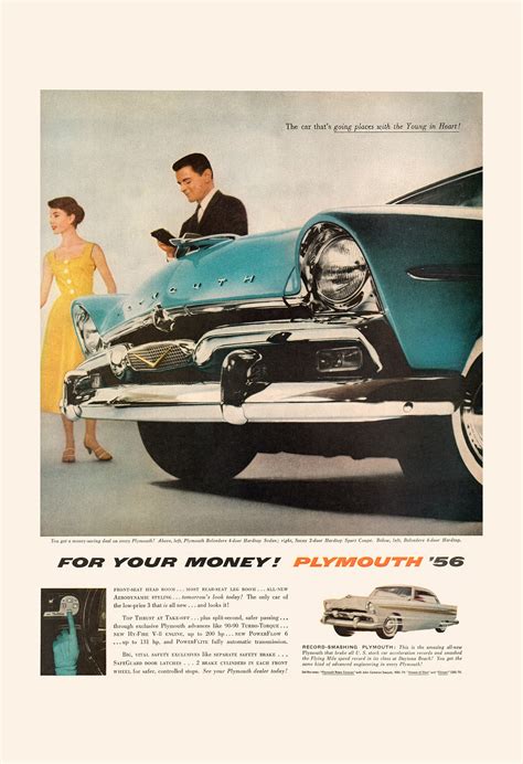 CLASSIC 1956 CAR Ad Ameican Car Poster Mid-century Car - Etsy Canada