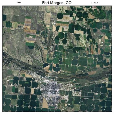 Aerial Photography Map of Fort Morgan, CO Colorado