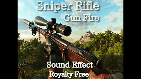 Sniper Rifle Sound Effect 03/スナイパーライフル効果音03/Download link - YouTube