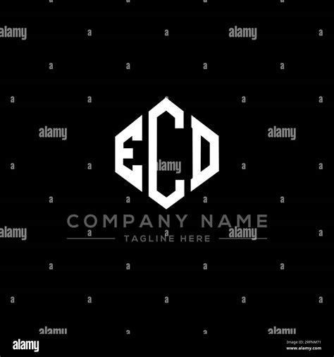 ECD letter logo design with polygon shape. ECD polygon and cube shape logo design. ECD hexagon ...