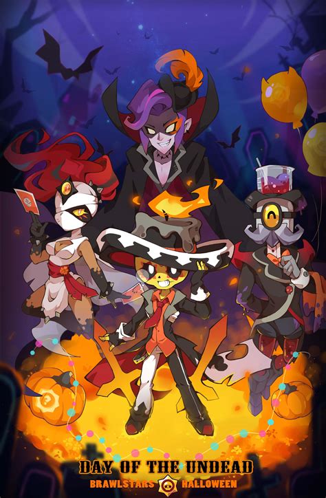 Halloween poster and skins！ : r/Brawlstars