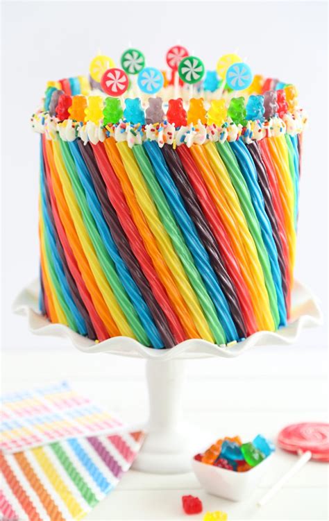 Rainbow Candy Cake - Sprinkle Bakes