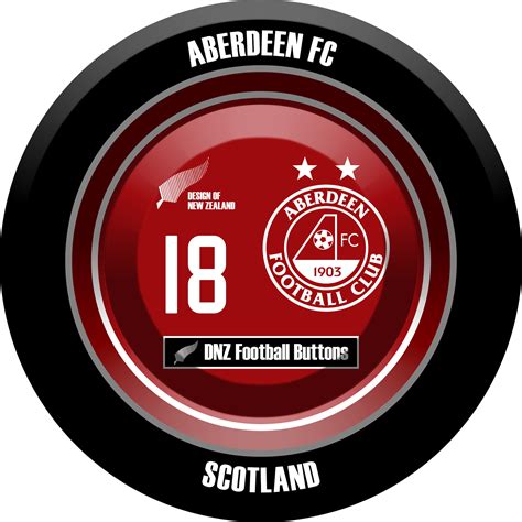 DNZ Football Buttons: Aberdeen FC