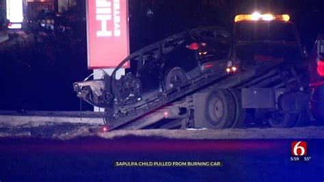 Fiery Car Crash Leaves 1 Dead, 2 Year Old Injured In Sapulpa