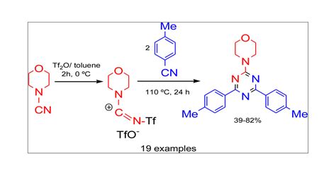 One-Pot Synthesis of 1,3,5-Triazine Derivatives via Controlled Cross-Cyclotrimerization of ...