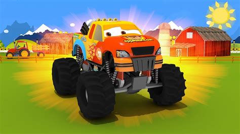 appMink Build a Monster Truck - educational video for children - YouTube