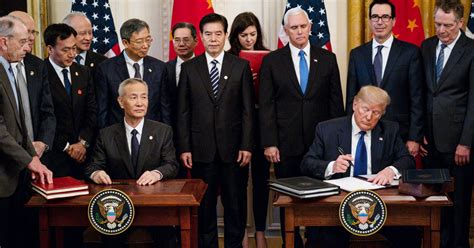 Trump Signs China Trade Deal, Putting Economic Conflict on Pause - The ...