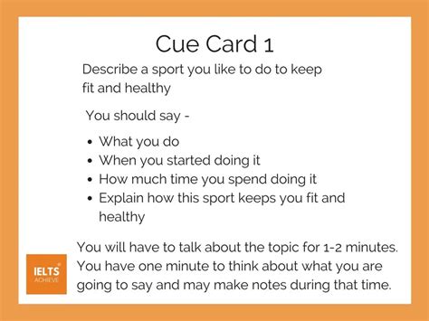 IELTS Speaking Cue Card 1 - Sport