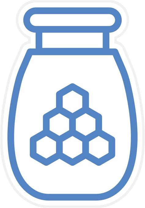 Honey Jar Vector Icon Style 22744062 Vector Art at Vecteezy