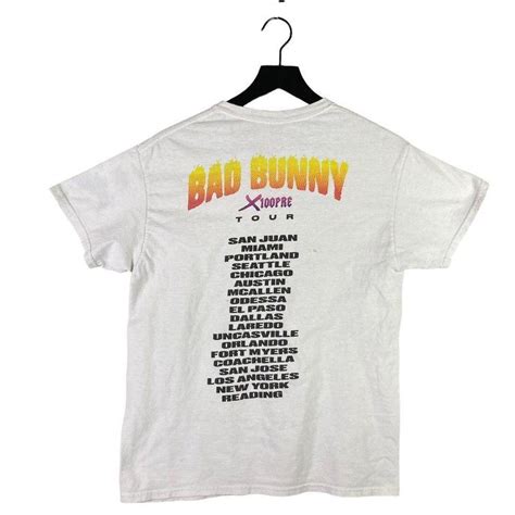 Item: Bad Bunny Tour Shirt X100PRE Size Medium Adult... - Depop