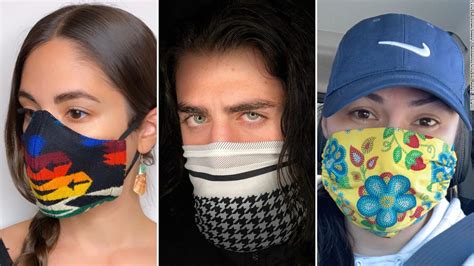 They're weaving their culture into the fabrics of their face masks - CNN Style