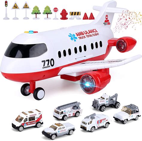 Buy Airplane Toy Kids Plane 15 Inches Large with Light and Sound for 3 ...