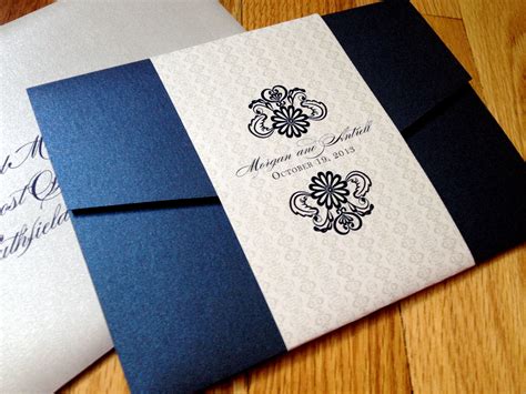 Lepenn Designs | Fabulous Paper Blog! » | Tri fold wedding invitations, Silver wedding ...