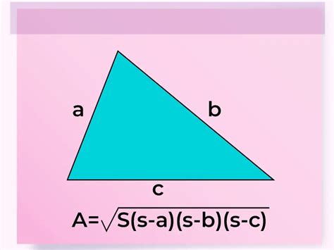 Heron’s Formula - Definition, Proof, Examples & Applications