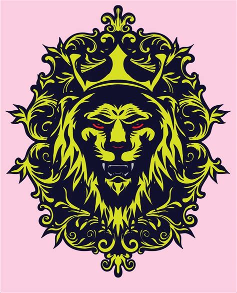 lion with crown 8277303 Vector Art at Vecteezy