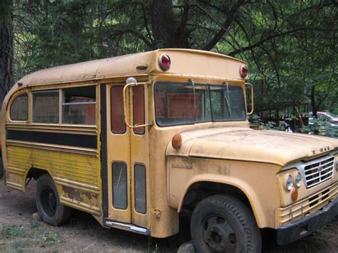 Cool old Dodge school Bus | School bus, Bus camper, Old school bus