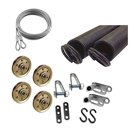 Garage Door Extension Spring KIT Double Looped for 7' High Door 25-42-120 Pounds (Pair ...