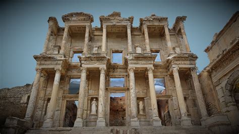 Library of Celsus - Crowdsourced photogrammetry - Download Free 3D model by Miguel Bandera ...