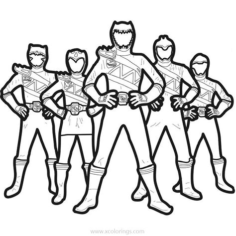 Free Power Rangers Dino Charge Coloring Pages - XColorings.com