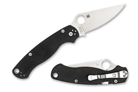 Spyderco Paramilitary 2 Knife - Left-Hand, Black, G10