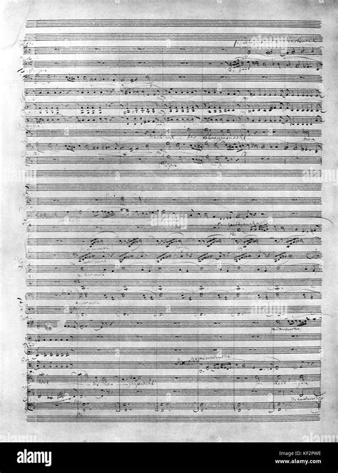 'Parsifal', opera by Richard Wagner -score, handwritten. Completed 13 ...