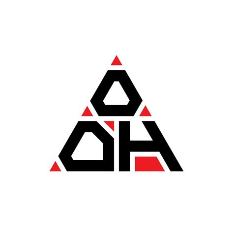 OOH triangle letter logo design with triangle shape. OOH triangle logo design monogram. OOH ...